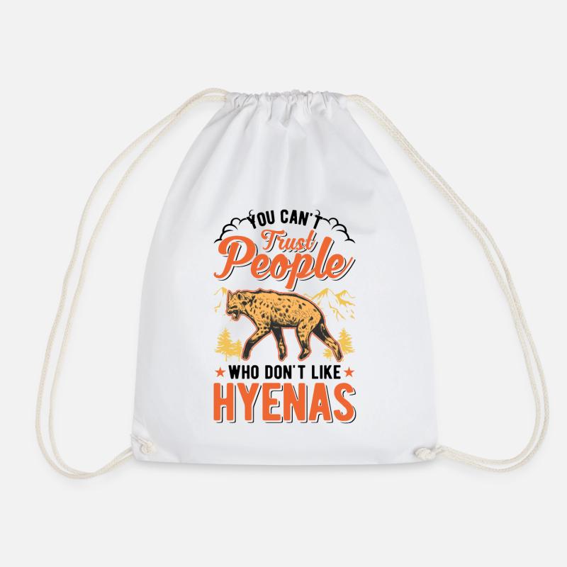 Hyène Cadeau Aardwolf Hyène - Sac de sport léger - blanc