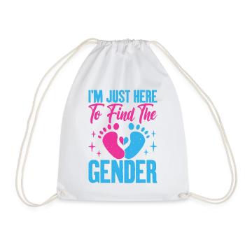 Je suis juste ici pour voir le graphique de grossesse - Sac de sport léger - blanc - Devant