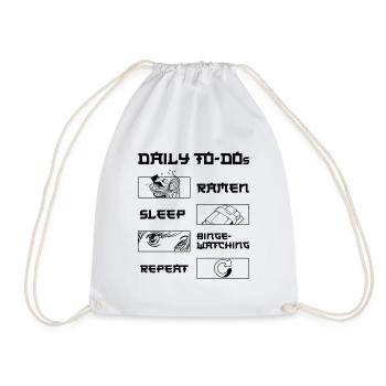 Fan de cinéma Daily Binge Watcher Ramen Lover - Sac de sport léger - blanc - Devant