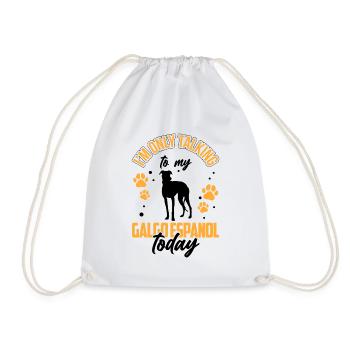 Je parle juste à mon Galgo Espanol - Sac de sport léger - blanc - Devant