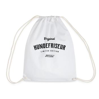 Hundefriseur Limited Edition Hunde Friseur - Turnbeutel - Weiß - Vorne
