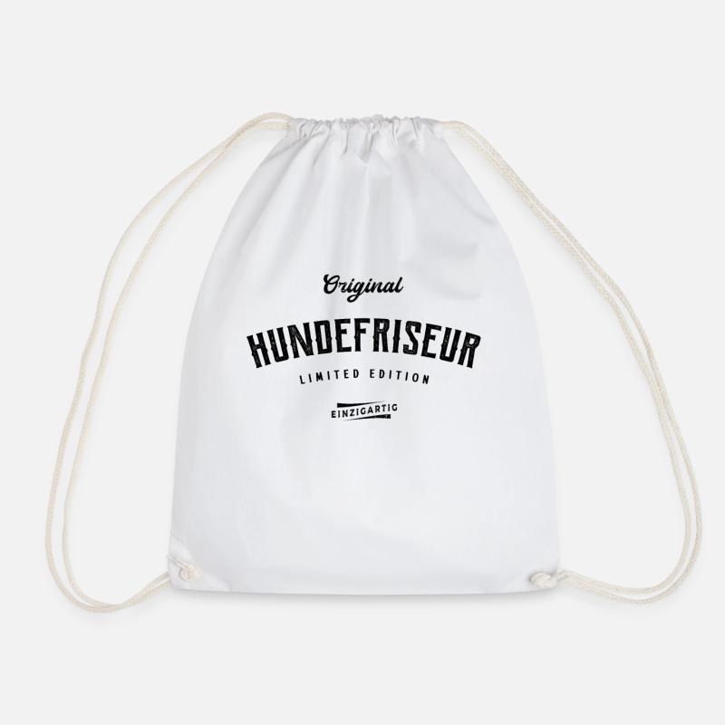 Hundefriseur Limited Edition Hunde Friseur - Turnbeutel - Weiß