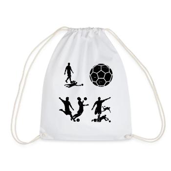 Soccer LOVE Soccer Player - Turnbeutel - Weiß - Vorne