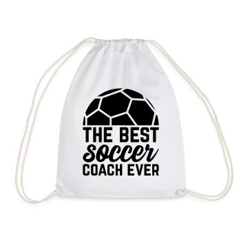 Soccer Trainer - The Best Soccer Coach Ever - Turnbeutel - Weiß - Vorne