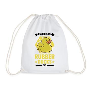 J’aime vraiment Rubber Ducks Rubber Duck - Sac de sport léger - blanc - Devant