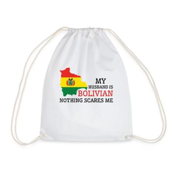 Rien ne me fait peur, mari bolivien - Sac de sport léger - blanc - Devant