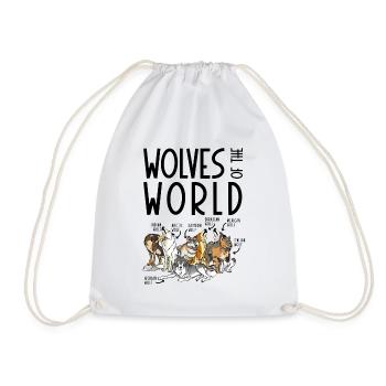 Les loups du monde - Sac de sport léger - blanc - Devant
