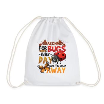 Recherche d’insectes - Sac de sport léger - blanc - Devant