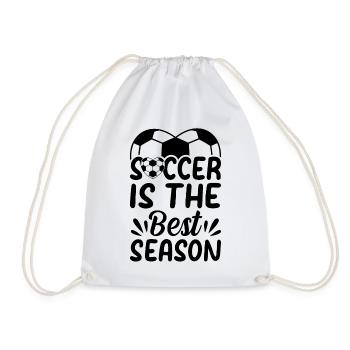 Le football est la meilleure saison - Soccer Ball Soccer Pla - Sac de sport léger - blanc - Devant