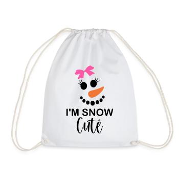 Bonhomme de neige - Je suis mignon des neiges - Sac de sport léger - blanc - Devant