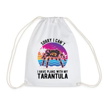Tarantula Spider Tarantula - Drawstring Bag - white - Front