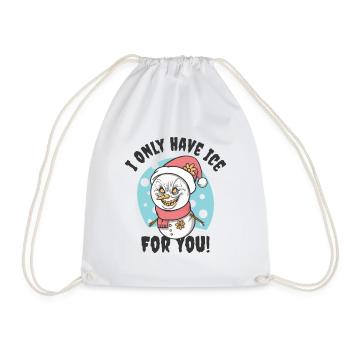 Halloween Scary Christmas Horror Fan Scary Snowman - Drawstring Bag - white - Front