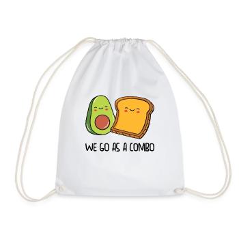 Siblings Avocado Toast Combo Big Sister Brother - Drawstring Bag - white - Front