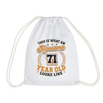 Voilà à quoi ressemble un grand homme de 71 ans. - Sac de sport léger - blanc - Devant