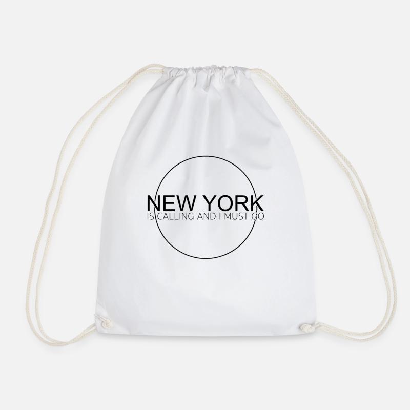 New York Spruch - Turnbeutel - Weiß