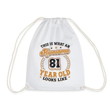 Voilà à quoi ressemble un grand homme de 81 ans. - Sac de sport léger - blanc - Devant