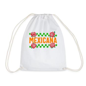 Chemise Mexicana, Cadeau Floral Morena Femmes pour - Sac de sport léger - blanc - Devant
