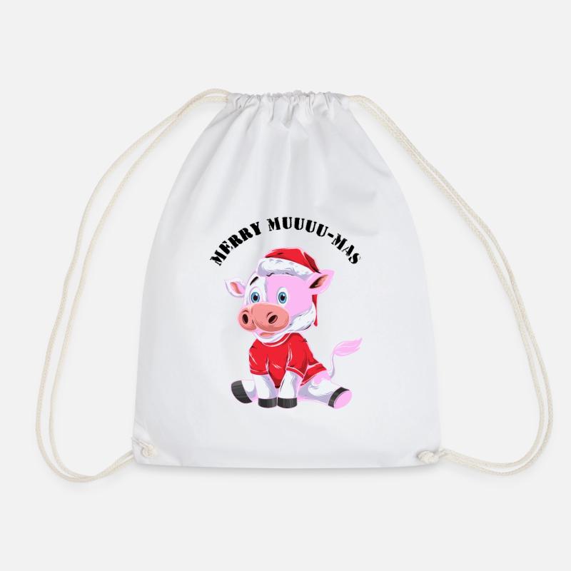 Merry Muuu Mas Outfit - Turnbeutel - Weiß
