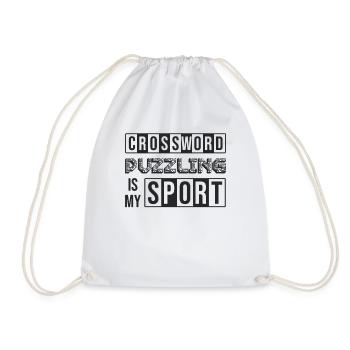 Les mots croisés sont mon sport - Sac de sport léger - blanc - Devant