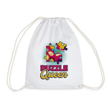 Puzzle Queen, jeu de réflexion - Sac de sport léger - blanc - Devant