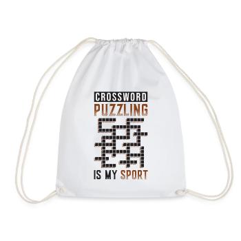 Les mots croisés sont mon sport - Sac de sport léger - blanc - Devant