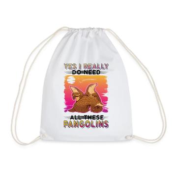 Oui, j’ai vraiment besoin de tous ces Pangolins - Sac de sport léger - blanc - Devant