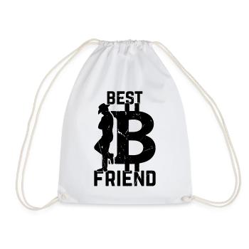 Bitcoin Best Friend Bitcoin Lover Bitcoins - Turnbeutel - Weiß - Vorne