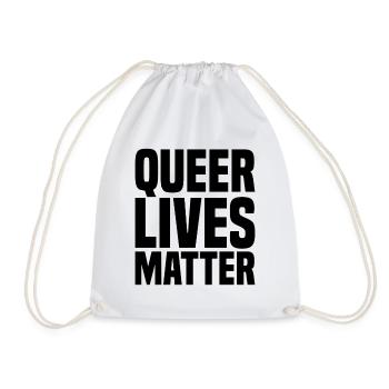 Queer Lives Matter - Sac de sport léger - blanc - Devant