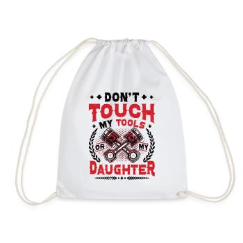 Ne touchez pas à mes outils - Sac de sport léger - blanc - Devant