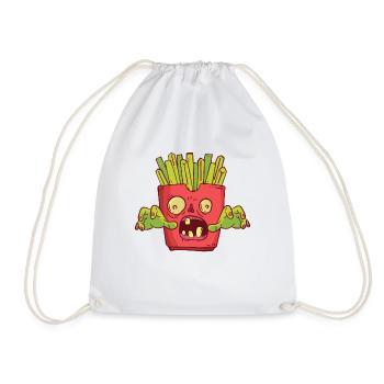 Halloween Zombie Fries Monster Zombie Fan Snack - Sac de sport léger - blanc - Devant