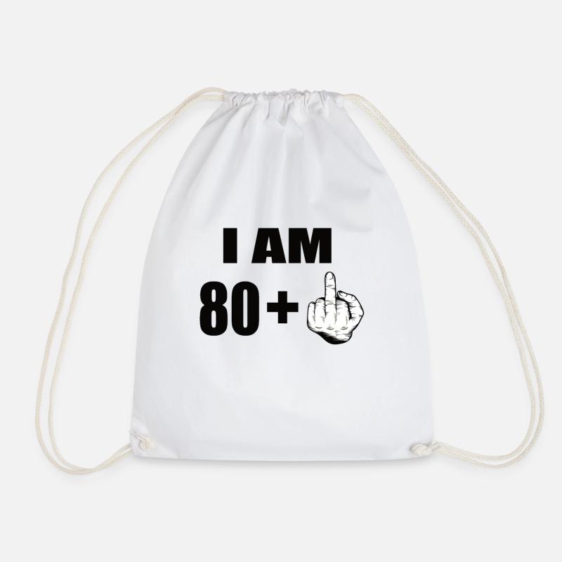 81st birthday - Drawstring Bag - white
