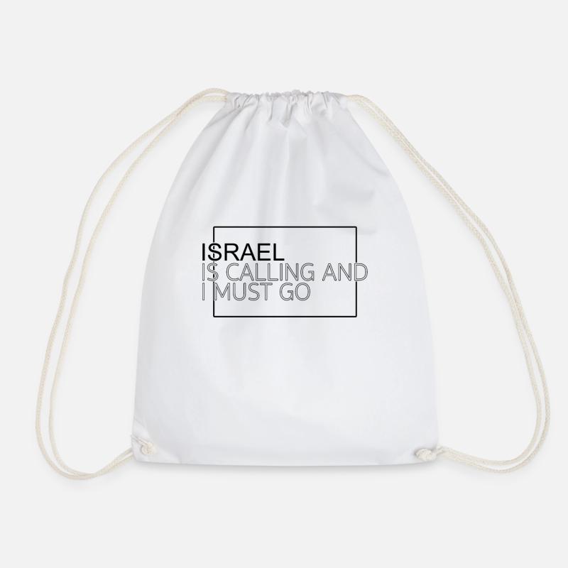 Israel Spruch - Turnbeutel - Weiß