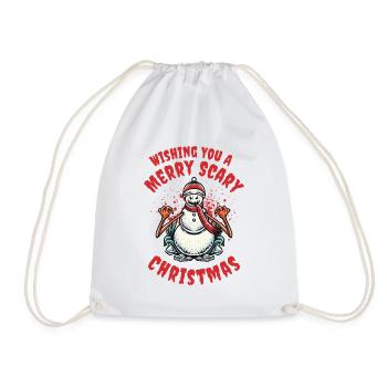 Joyeux Noël effrayant Halloween - Sac de sport léger - blanc - Devant