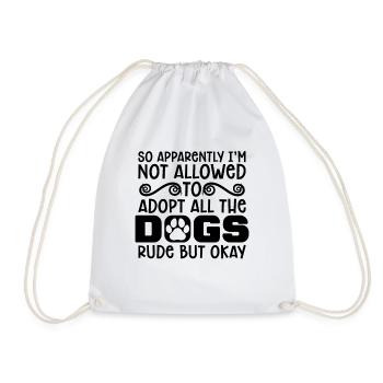 So Apparently Animal Rescue Foster Animal Rescuer - Drawstring Bag - white - Front
