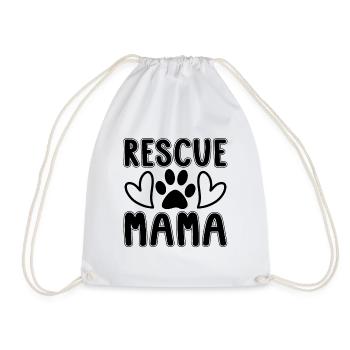 Rescue Mama Animal Rescue Adoption Animal Rescuer - Sac de sport léger - blanc - Devant