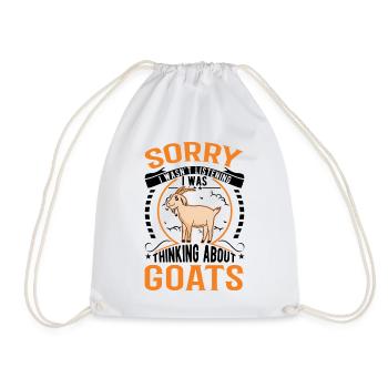 Chèvres Cadeau Chèvre Hôte Chèvre - Sac de sport léger - blanc - Devant