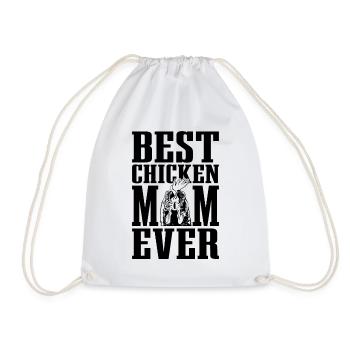 Best Chicken Mom Retro Lovers Cock Lover - Turnbeutel - Weiß - Vorne
