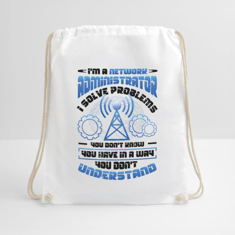 Solve problems IT-support network administrator Drawstring Bag