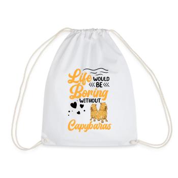 La vie de Capybara est ennuyeuse sans Capybara - Sac de sport léger - blanc - Devant