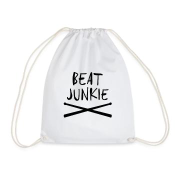 Beat Junkie Drumsticks pour percussionniste batteur - Sac de sport léger - blanc - Devant