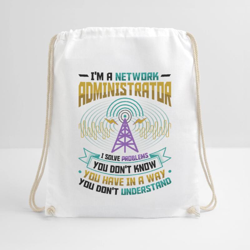 Solve problems IT-support network administrator Drawstring Bag