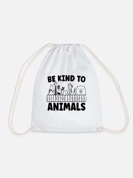 Be Kind Animal Welfare Animal Lover Animal Worker - Turnbeutel - Weiß