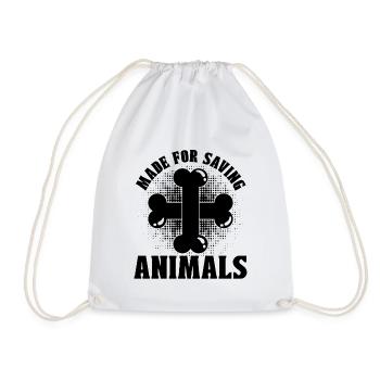 Made For Saving Animal Welfare Adopt Animal Worker - Turnbeutel - Weiß - Vorne
