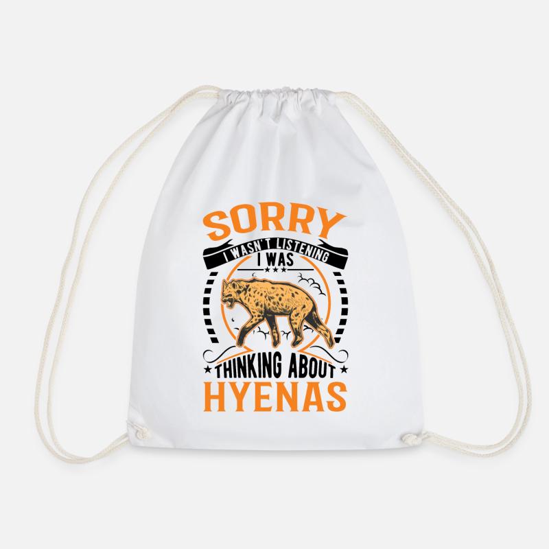 Hyène Aardwolf Hyène - Sac de sport léger - blanc