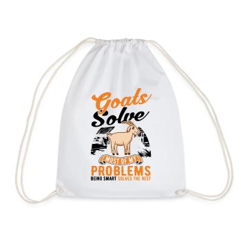 Chèvres Cadeau Chèvre Hôte Chèvre - Sac de sport léger - blanc - Devant