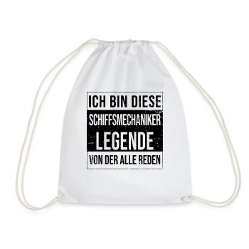 Motorenwärter Geburtstag geboren Legende - Turnbeutel - Weiß - Vorne