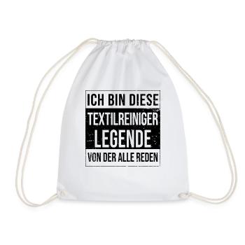 Wäscherei Geburtstag geboren Legende - Turnbeutel - Weiß - Vorne