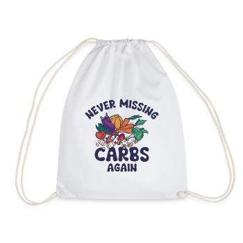 Ketogenic Food Weight Loss Healthy Nutritionist - Drawstring Bag - white - Front