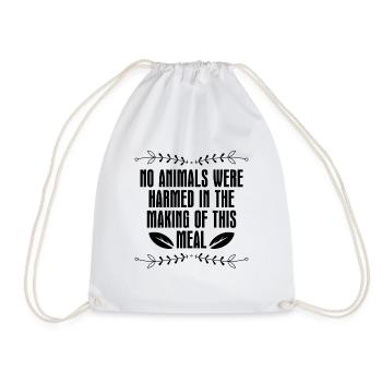 Aucun animal n’était un chef végétalien Chefs végétaliens à base de plantes - Sac de sport léger - blanc - Devant