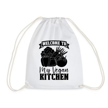 Bienvenue dans mon chef végétalien Chefs végétaliens à base de plantes - Sac de sport léger - blanc - Devant